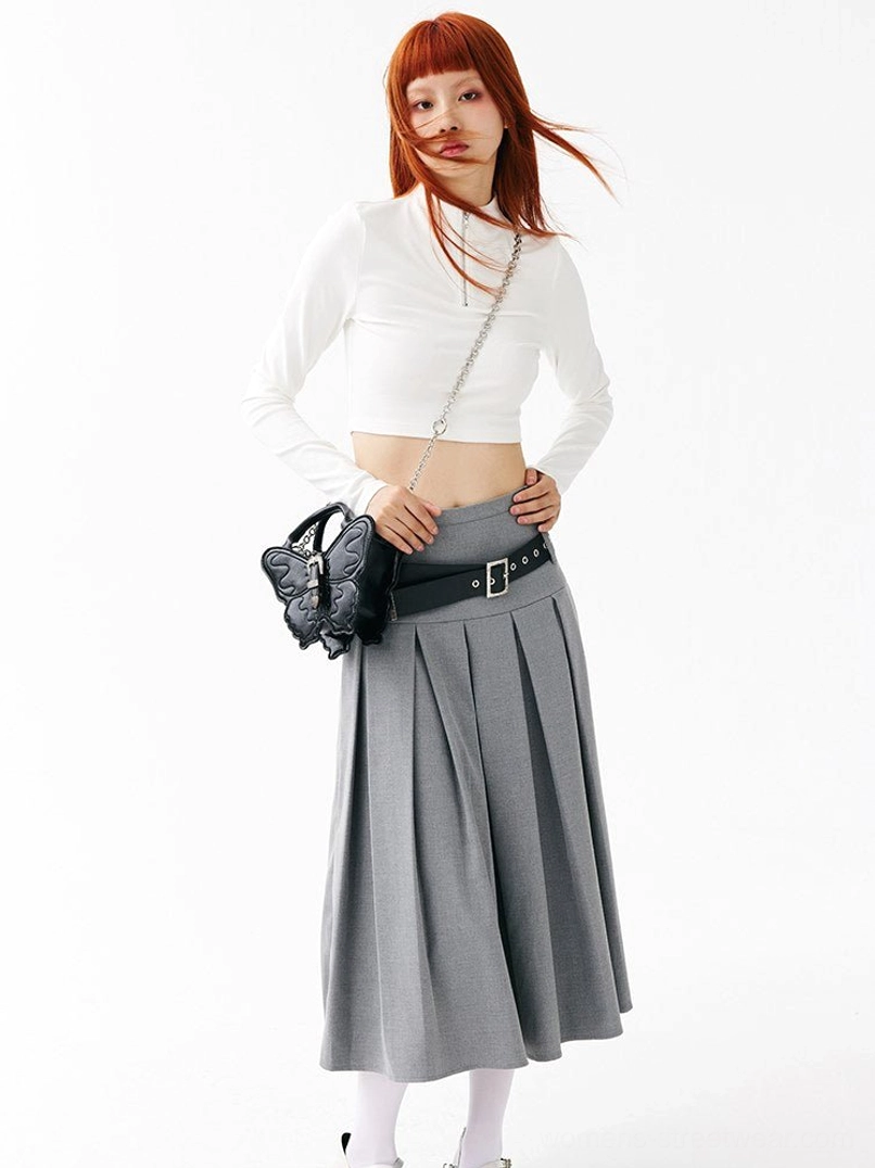 3D punk butterfly bag product image showing statement silver hardware and dimensional design