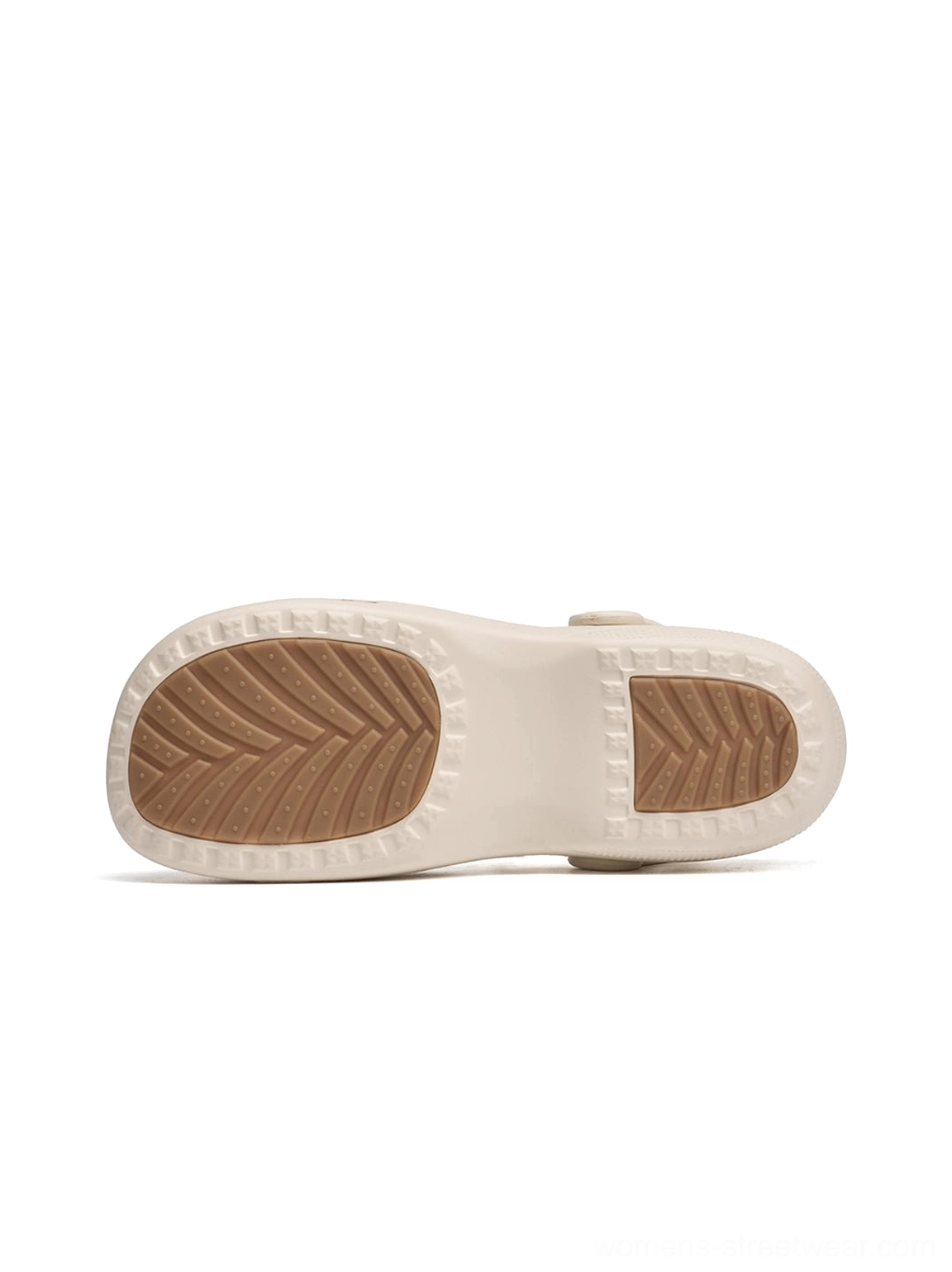 Beige Korean-inspired Mary Jane slide sandals with adjustable strap breathable upper and casual streetwear-ready silhouette