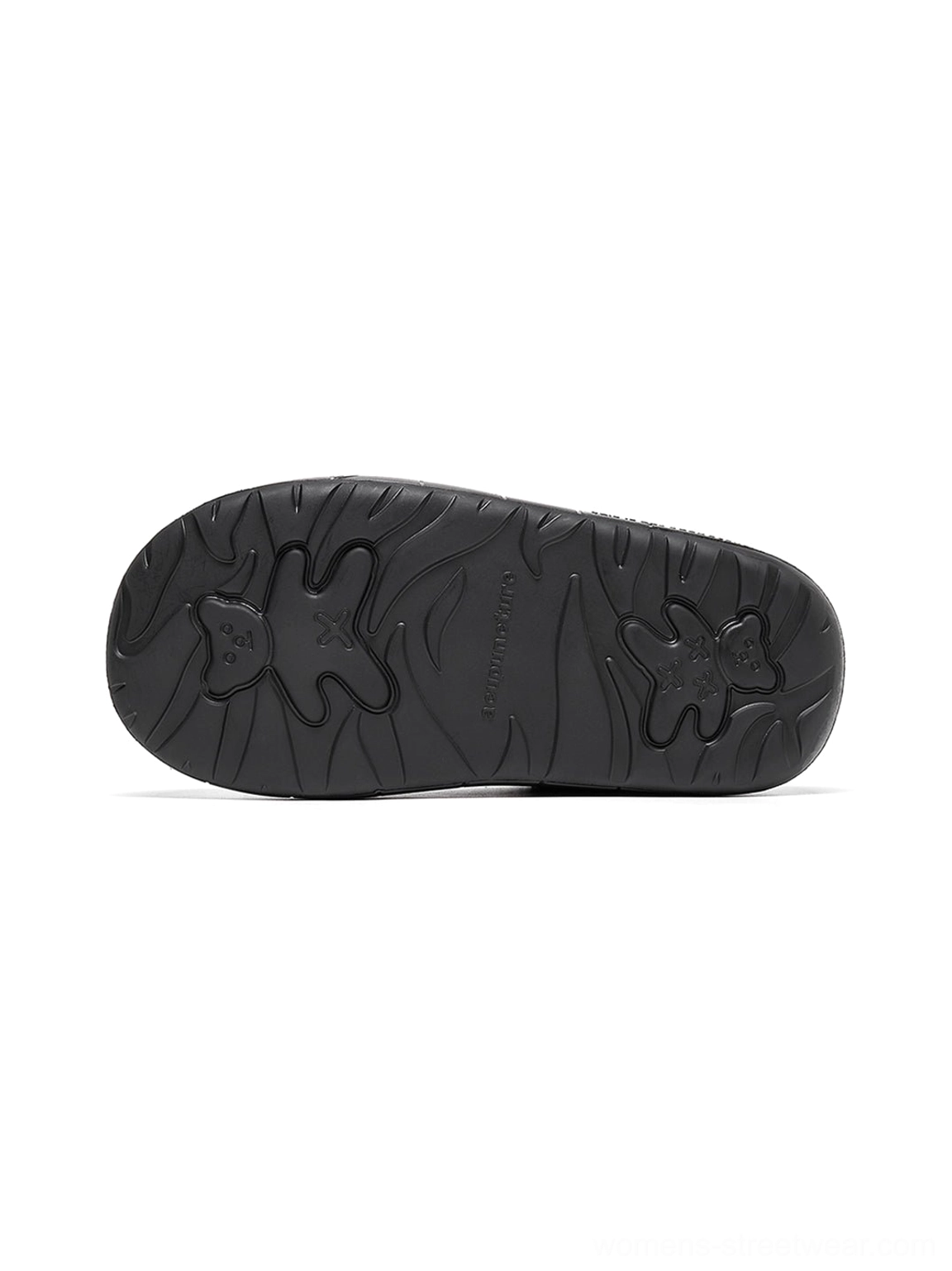 Black fleece streetwear sneakers with low-top silhouette, cozy fleece upper, and bold platform sole