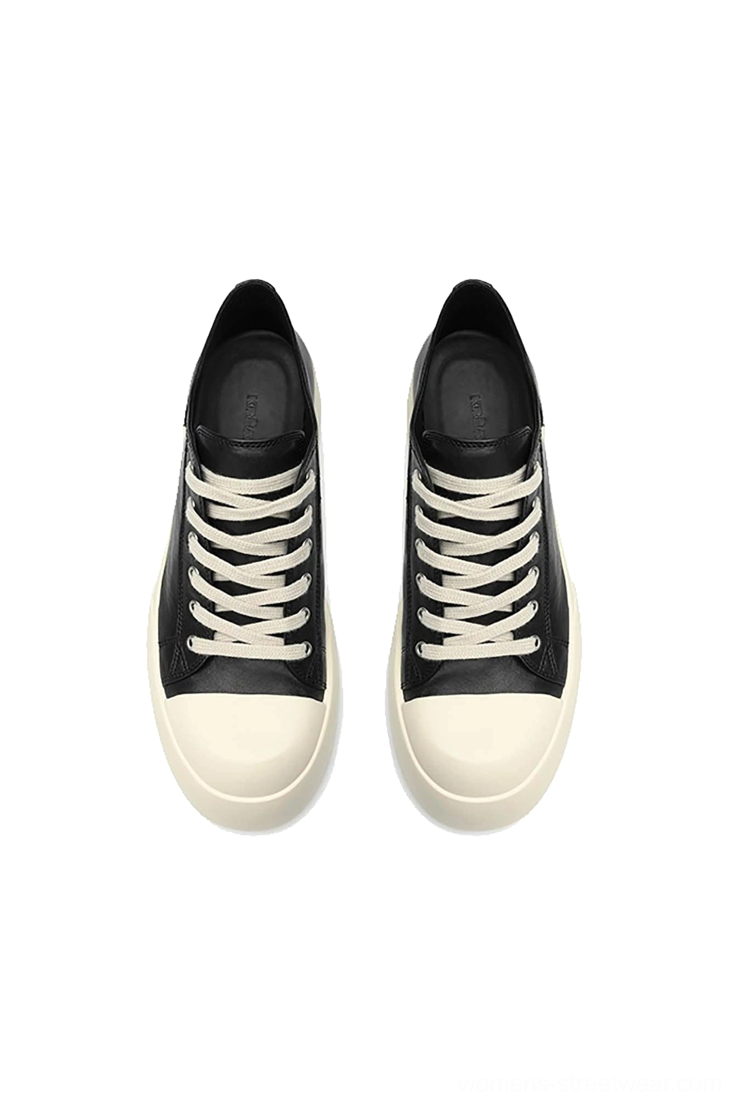 Black low-top platform sneakers with versatile streetwear design for denim, cargo pants, skirts, and everyday outfits