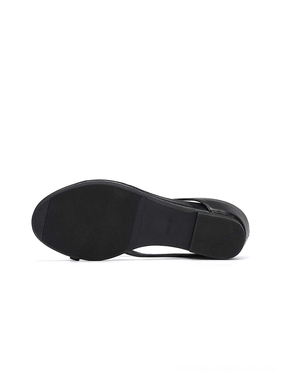 Black low wedge toe ring flip-flop sandals with sleek minimalist open sandal silhouette