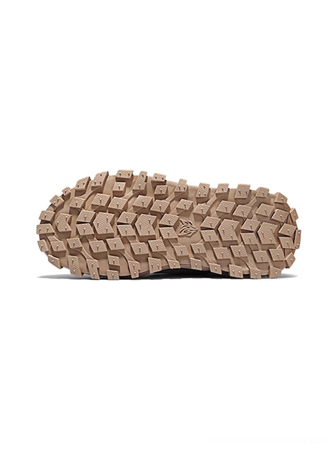 Black trail platform sneakers with chunky outdoor-inspired lug sole product view