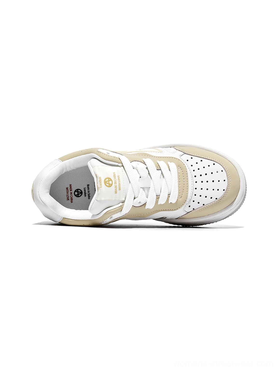 Black and white casual skate shoes designed for cargo pants, wide-leg denim, and oversized streetwear looks