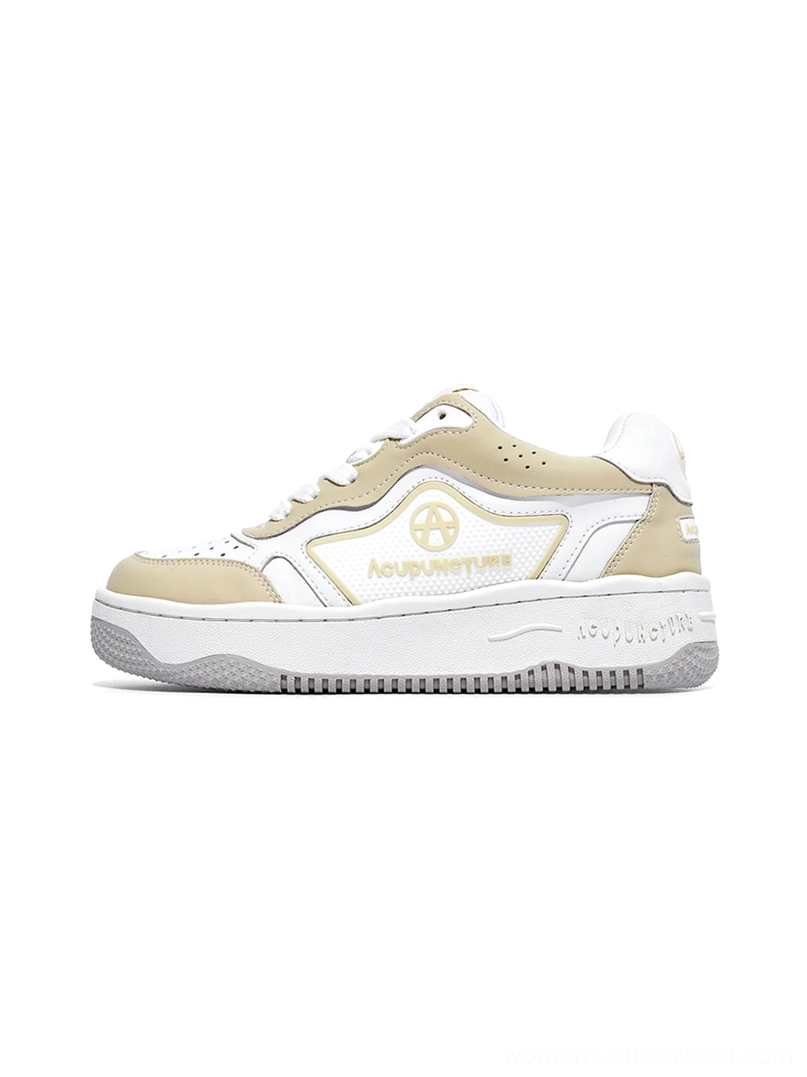 Black and white logo skate sneakers for women styled as chunky everyday streetwear shoes