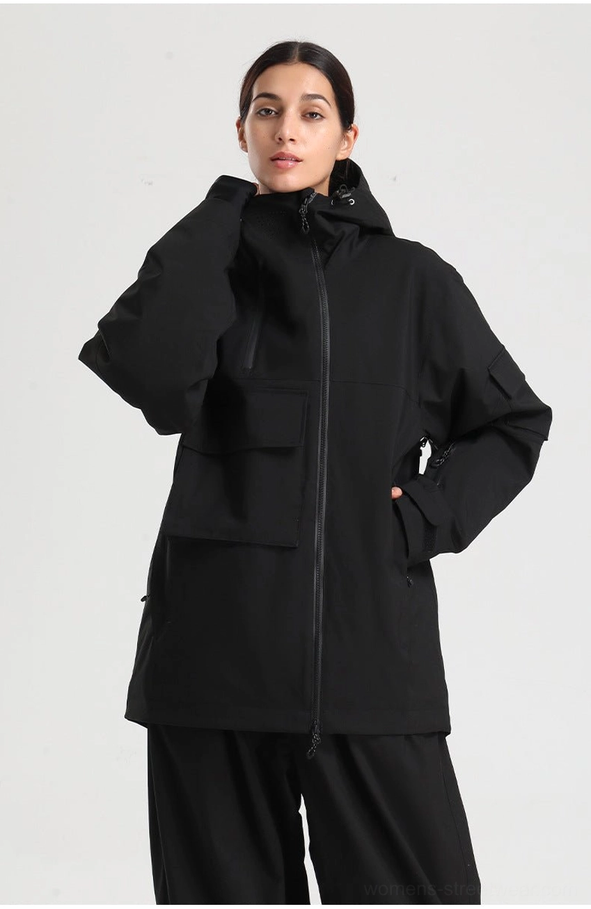 Block panel tech snowboard jacket contemporary snow street style additional product image 30