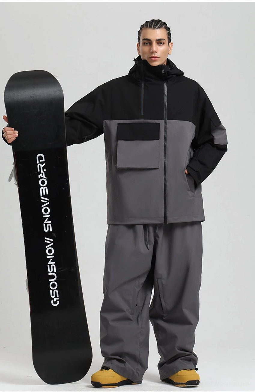 Block panel tech snowboard jacket functional winter jacket additional product image 19