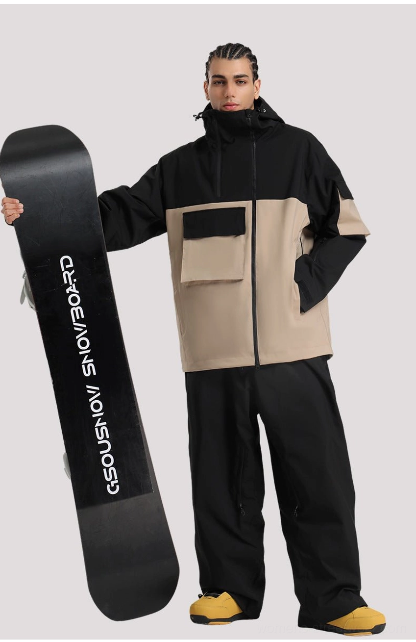 Block panel tech snowboard jacket oversized fit additional product image 17