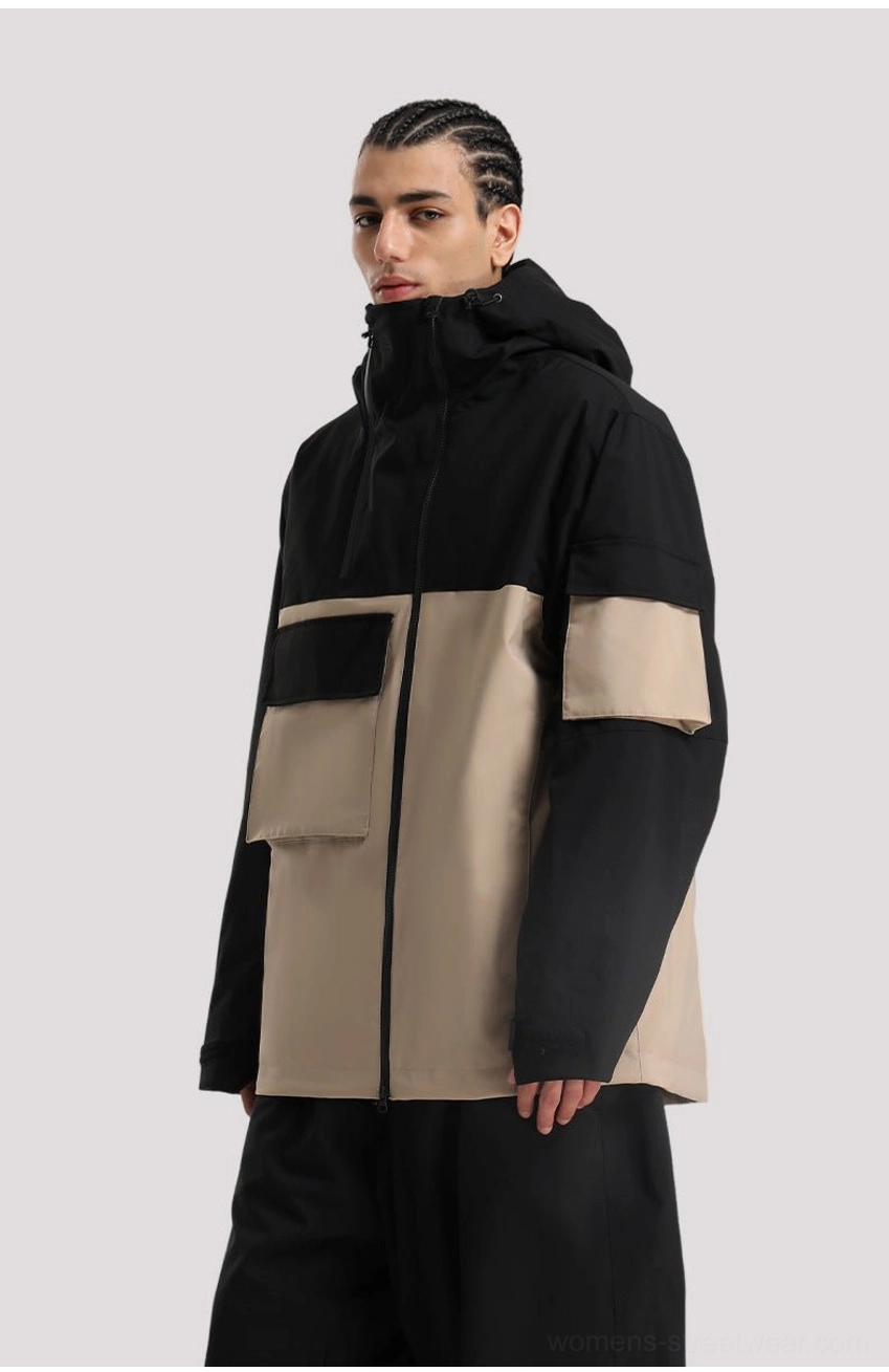 Block panel tech snowboard jacket snowboard streetwear outerwear additional product image 18