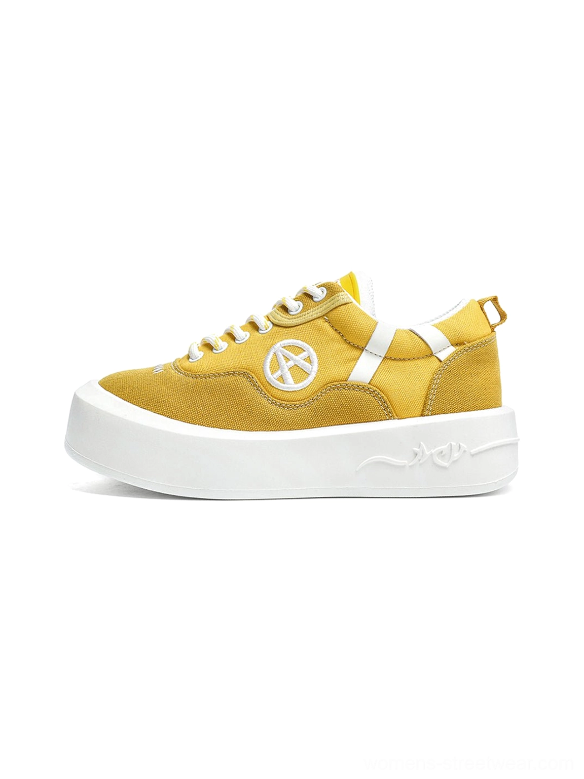 Colorful canvas streetwear platform sneakers designed for Seoul fashion Y2K and everyday urban outfits