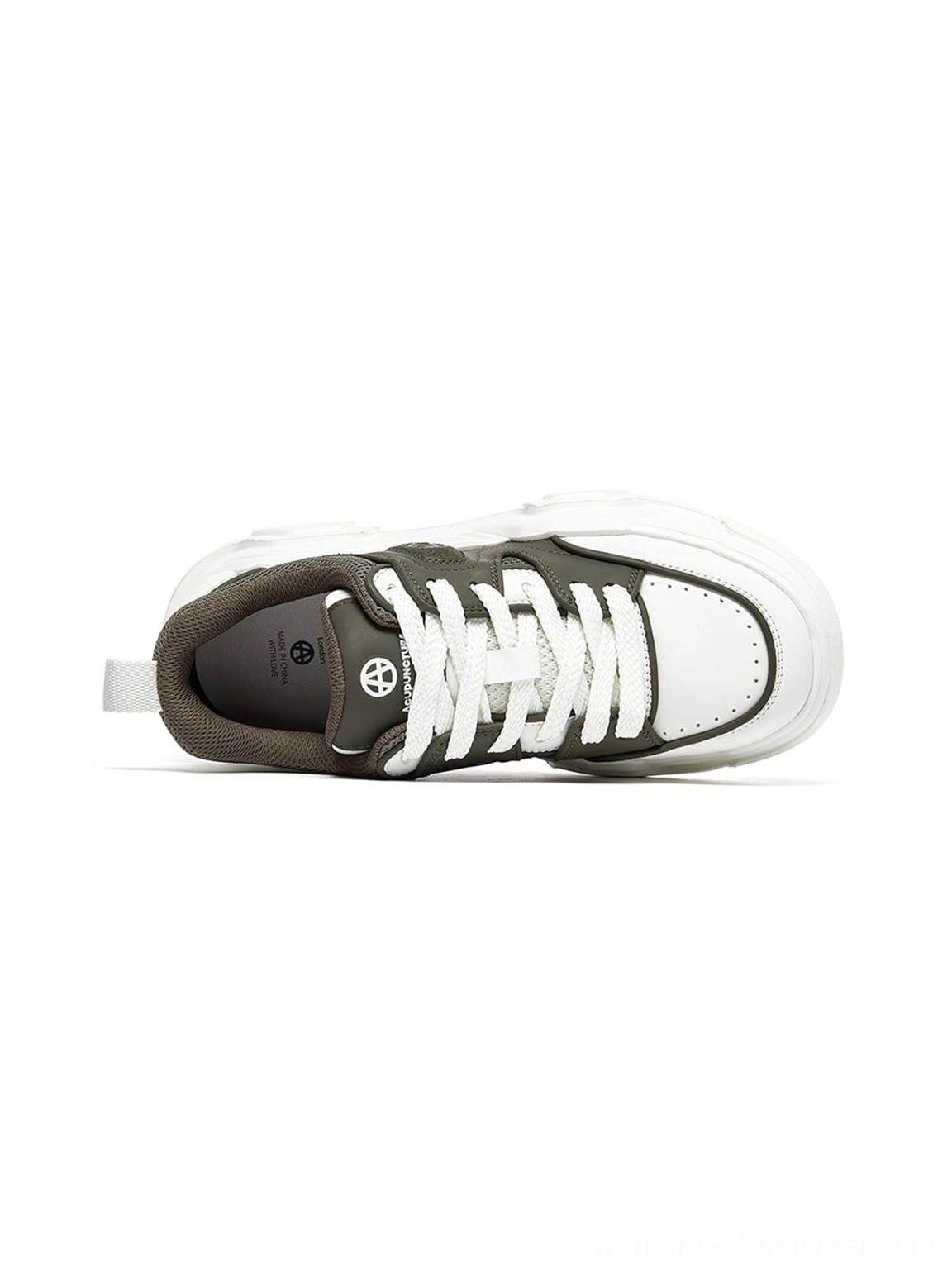 Contrast cutout lug sole platform sneakers versatile everyday streetwear view