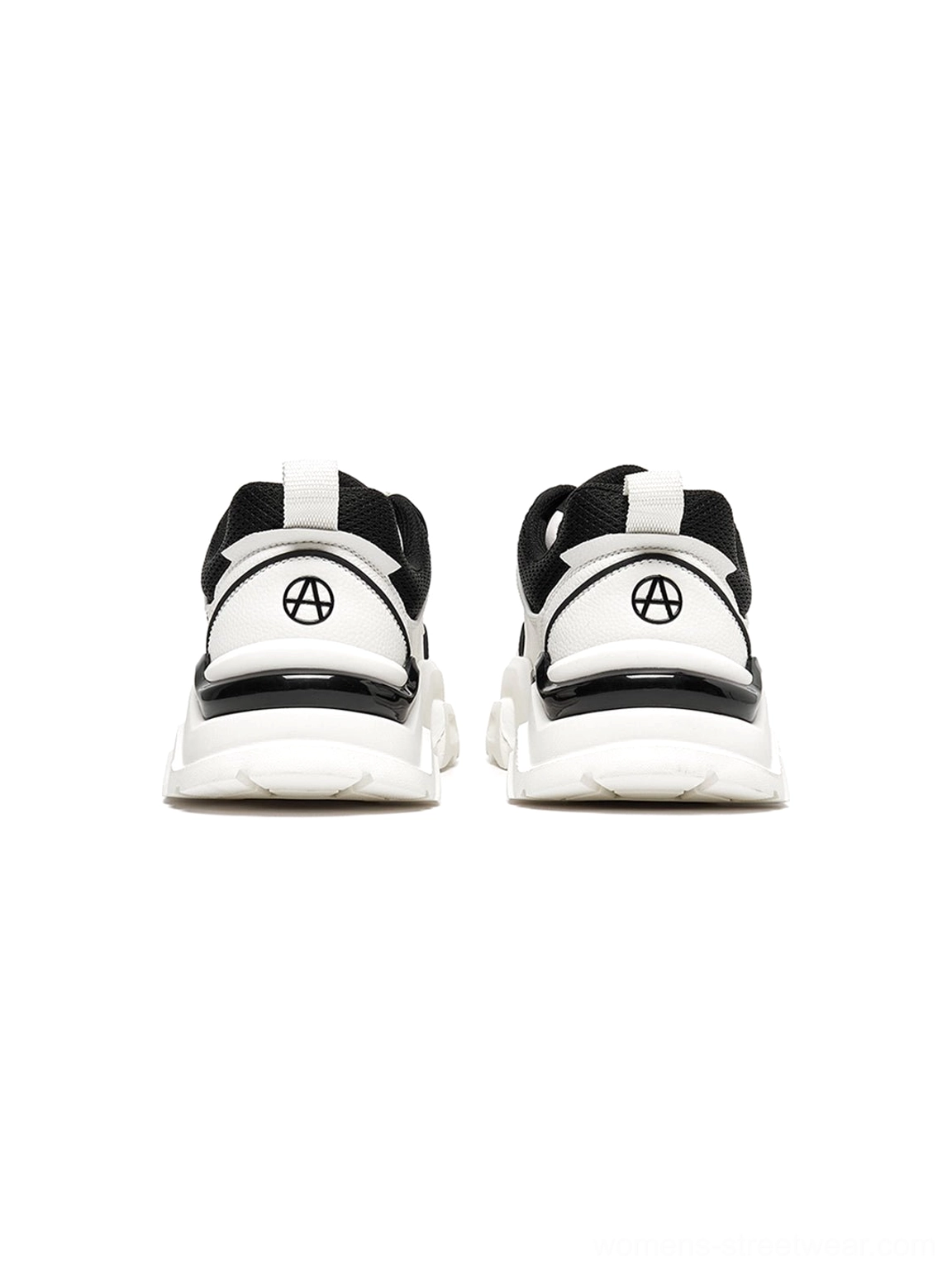 Contrast cutout lug sole platform sneakers lace-up design view