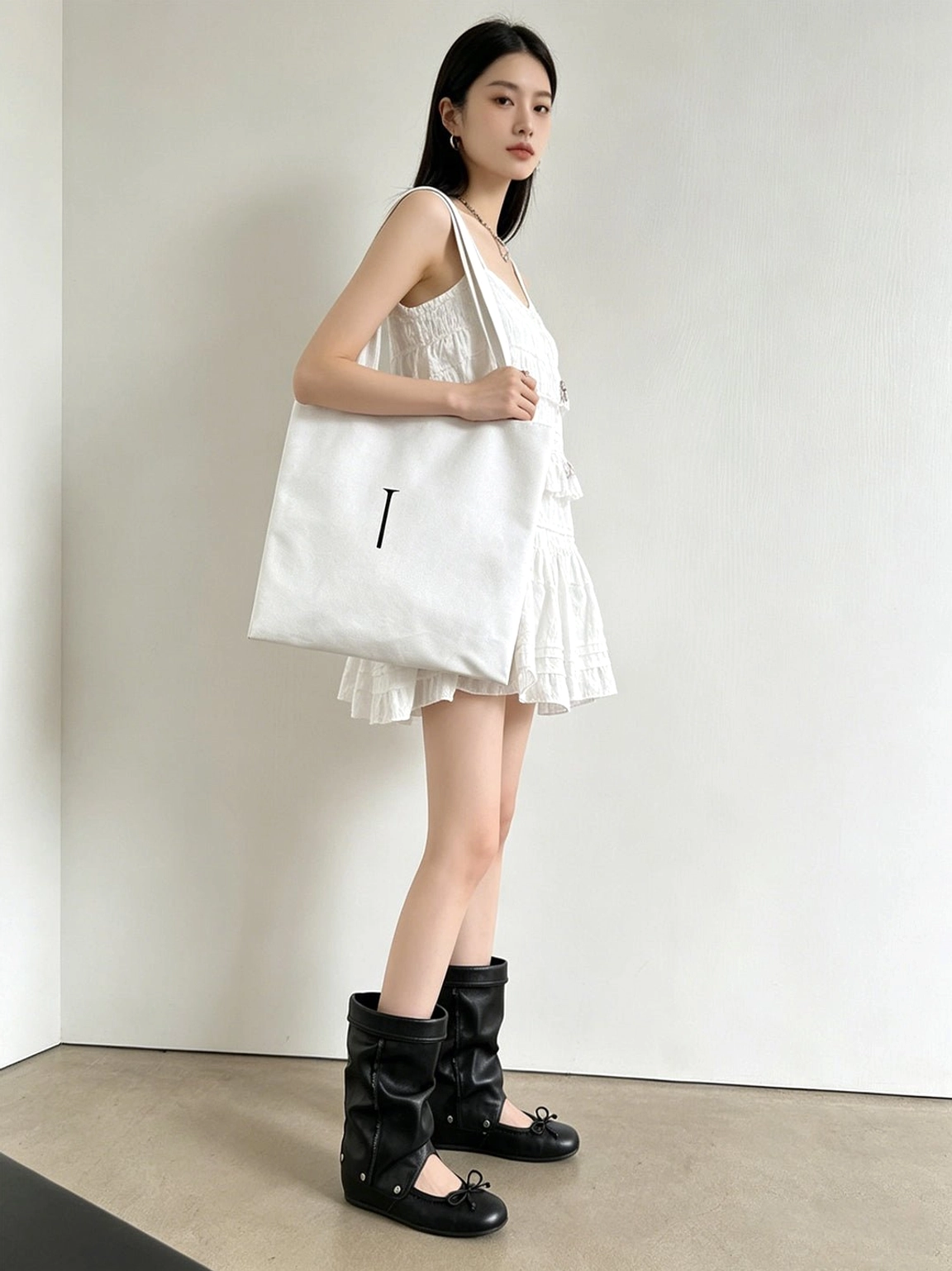 Women's convertible bow-wrap slouchy sandal boots versatile two-way styling product view