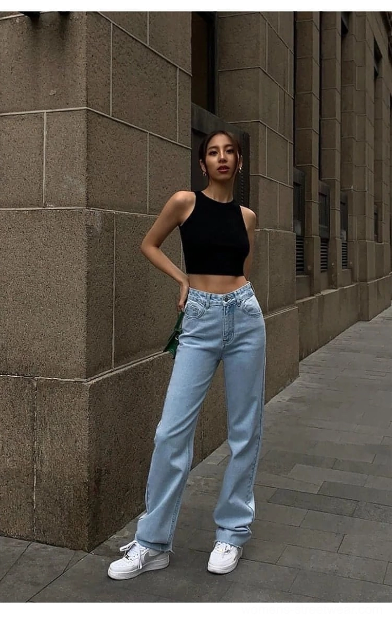 Cropped ribbed knit tank top - minimalist streetwear essential available in black white and khaki colorways - versatile sleeveless crew neck design for contemporary urban styling