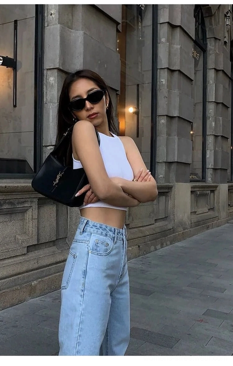 Cropped tank top layering options - showing how sleeveless design works under open linen shirts oversized blazers and lightweight mesh garments for textured looks