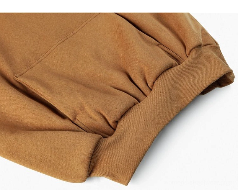 Heavyweight cotton blend oversized hoodie streetwear layering product detail