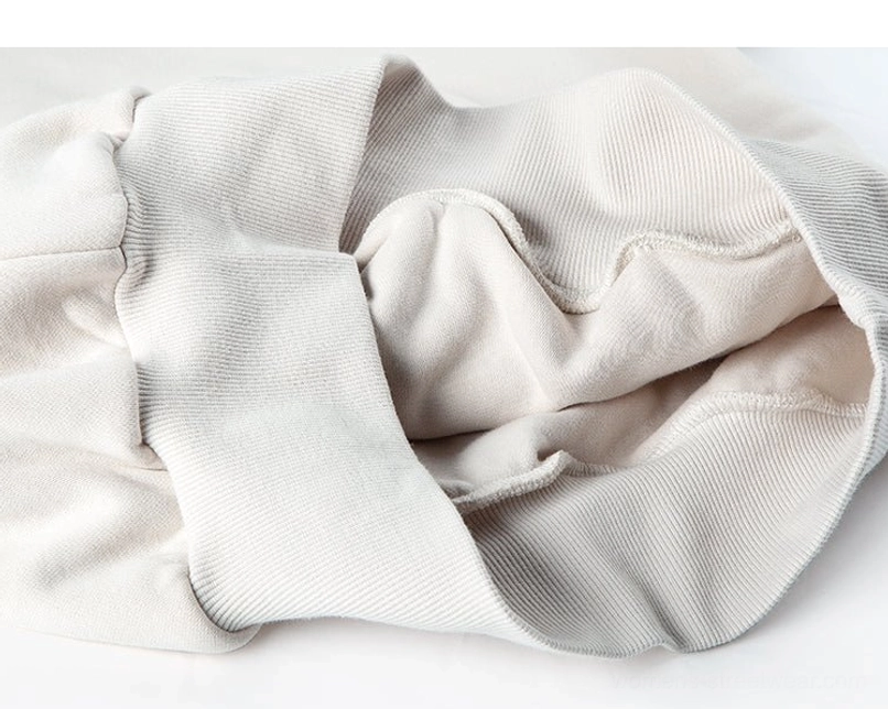 Oversized unisex heavyweight hoodie fabric and ribbed trim product detail