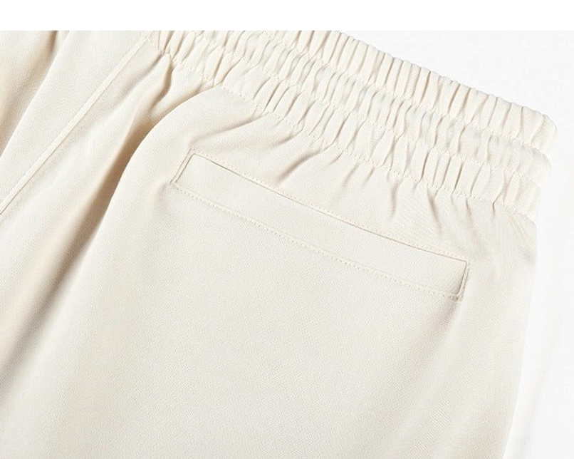 Essential oversized cotton sweat shorts streetwear product detail in a relaxed unisex silhouette