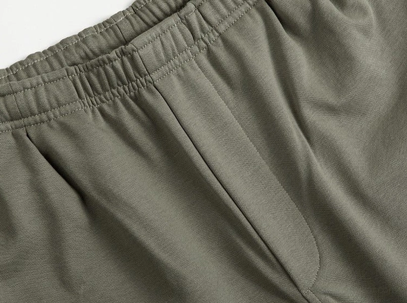 Everyday relaxed fit casual shorts with clean straight leg proportions and comfortable French terry construction