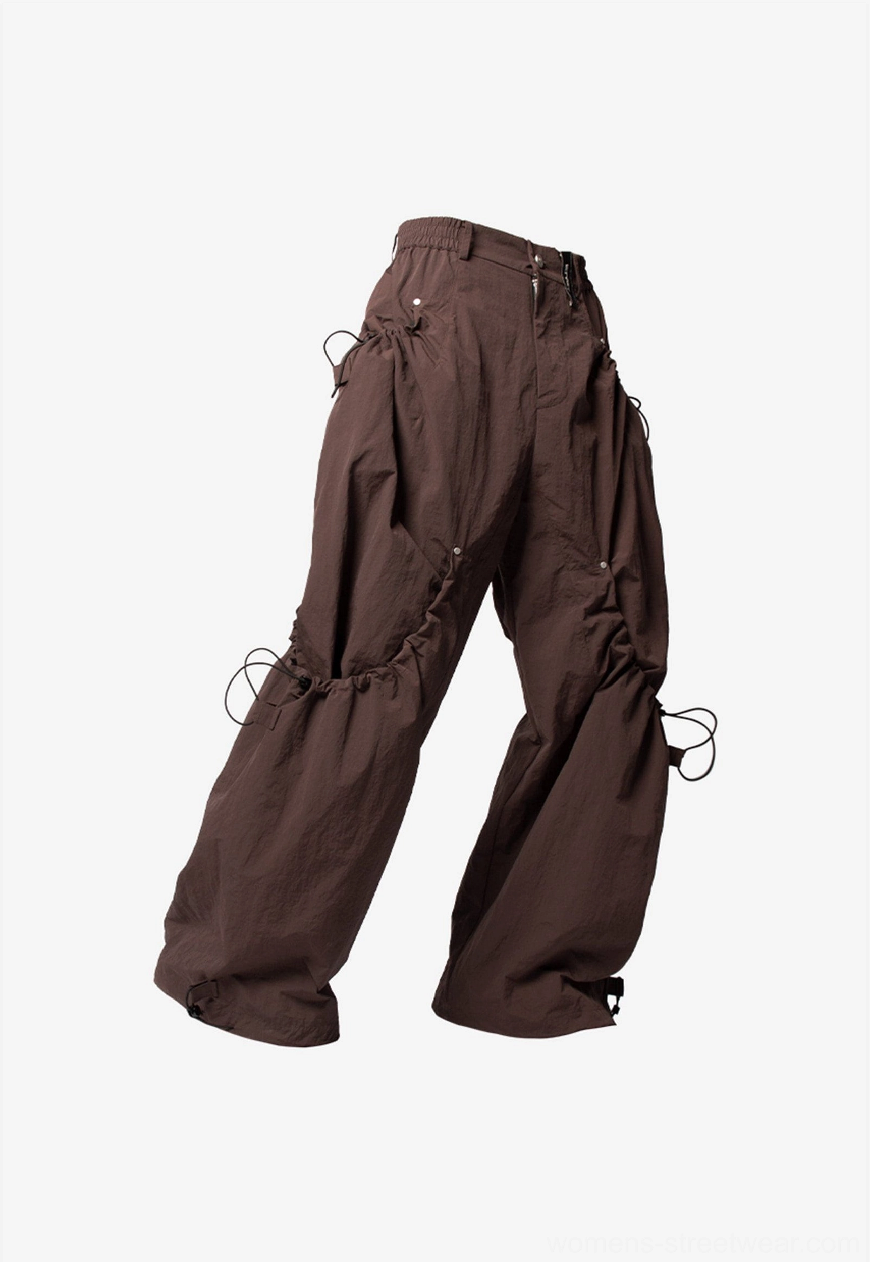 Everyday wide leg technical pants styled with sneakers for comfortable city streetwear and casual utility outfits