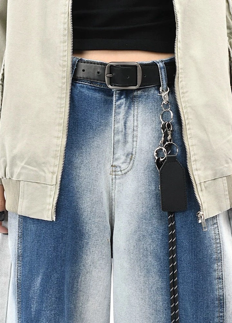 Faded Drift wide-leg denim streetwear pants product image featuring a relaxed oversized silhouette, washed finish, and contemporary urban styling