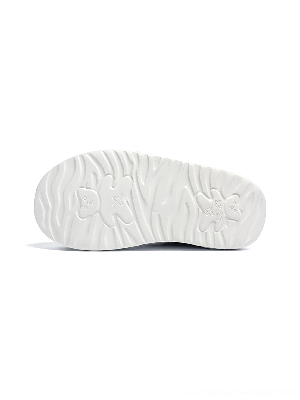 Additional gallery image of the geometric panel platform runner sneakers, featuring the layered design and chunky streetwear silhouette