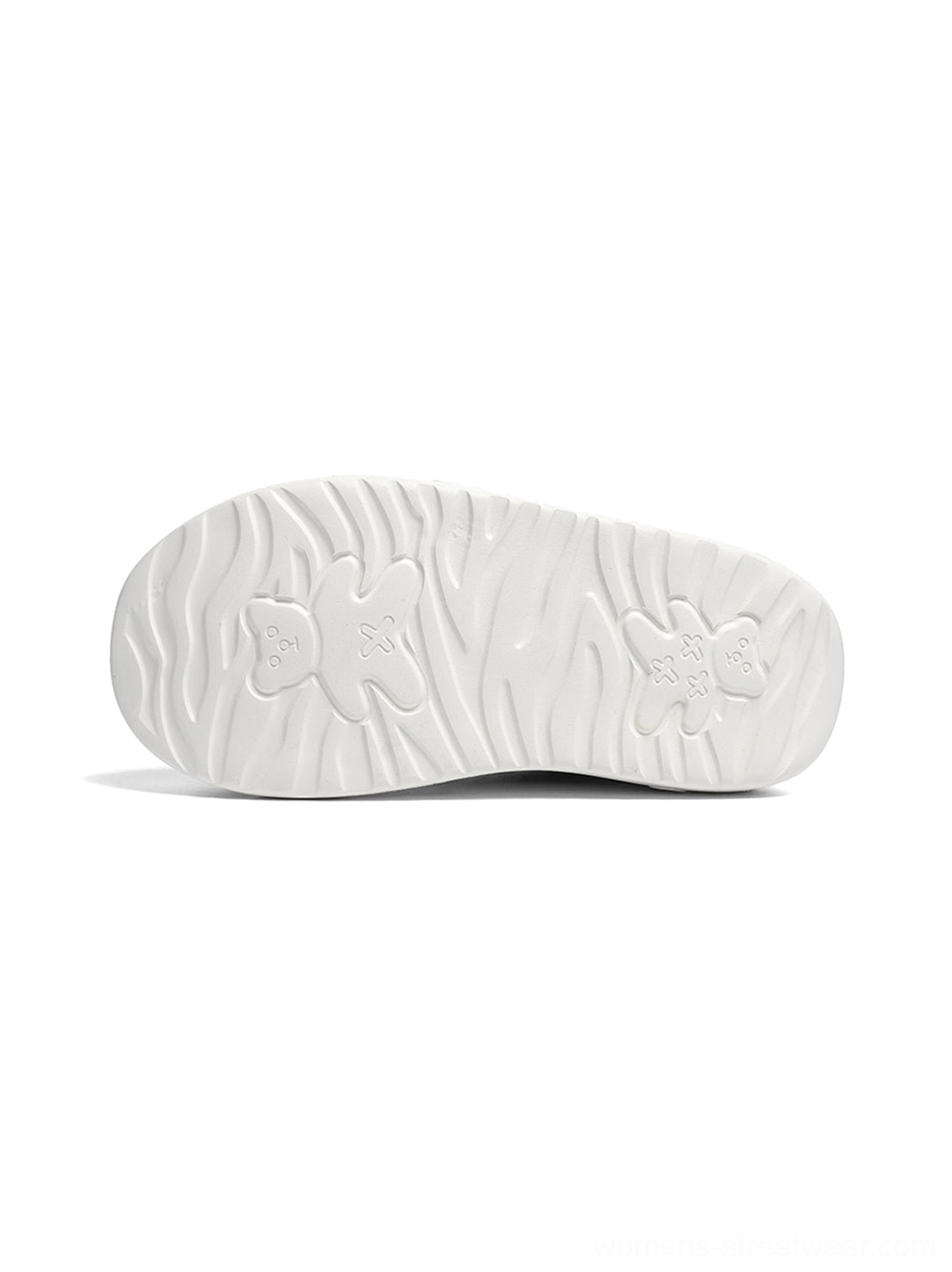 Product gallery image featuring geometric panel platform runner sneakers for everyday streetwear outfits