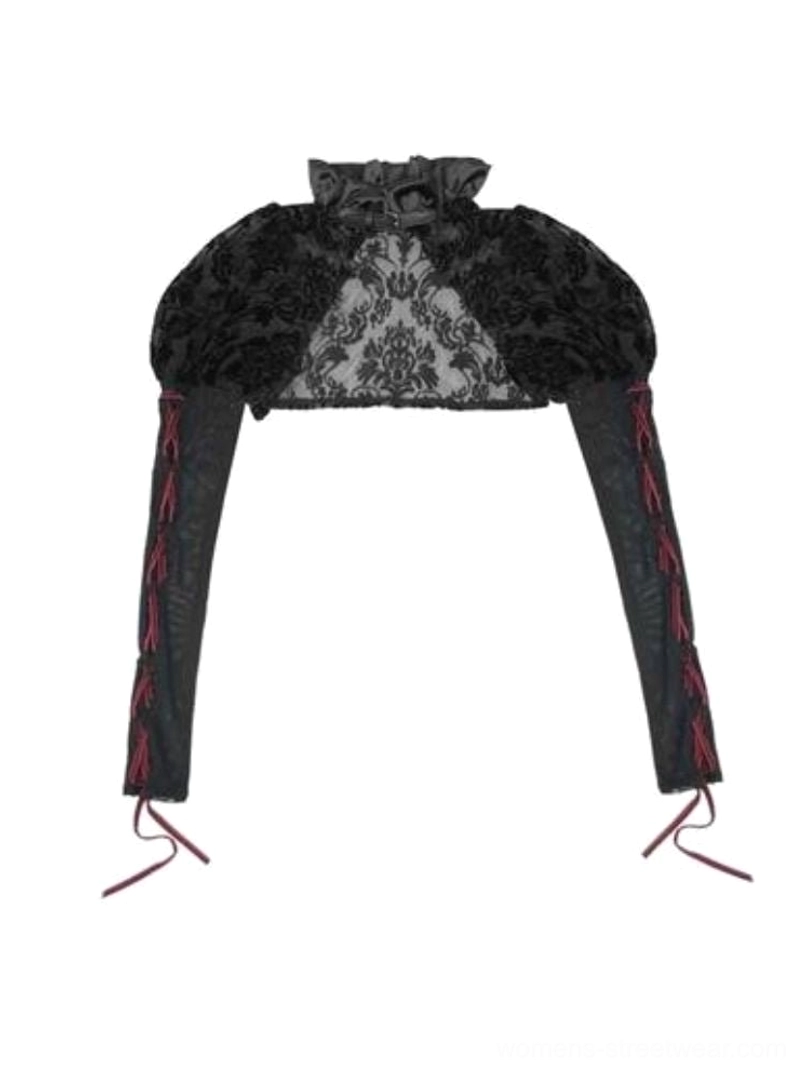 Gothic black birdcage corset set alternative streetwear styling with layered tulle and sculptural bodice