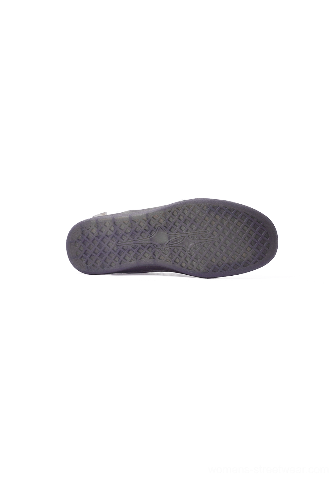 Grey lace-wrapped retro trainer sneakers with graffiti flap streetwear detail view
