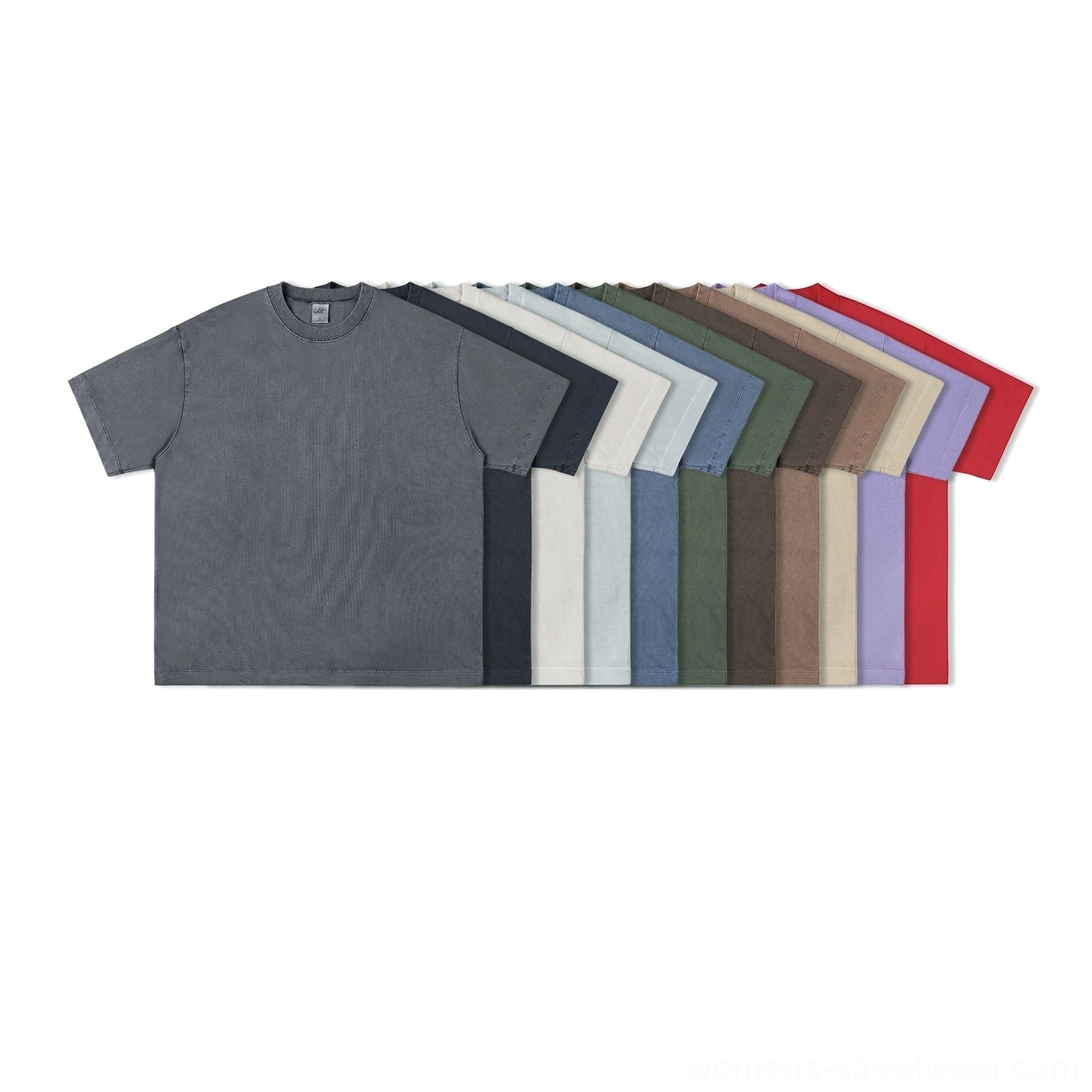 Heavyweight 100 percent cotton oversized unisex T-shirt with vintage washed finish for modern streetwear outfits
