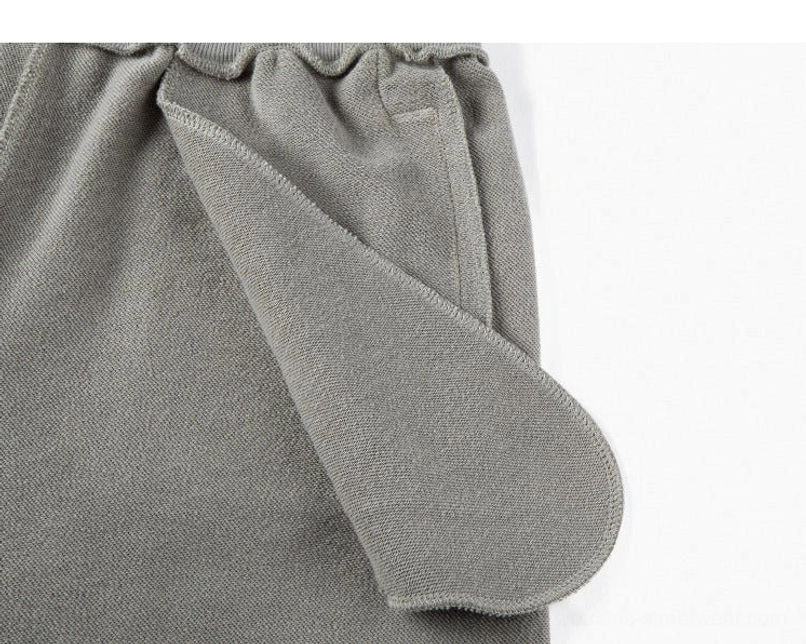 Heavyweight drawstring sweat shorts with soft cotton blend fabric texture detail
