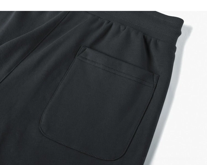 Heavyweight drawstring sweat shorts relaxed leg silhouette product view