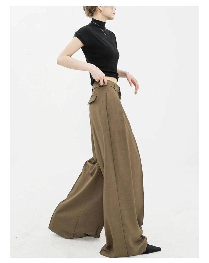 High-waist wide-leg palazzo streetwear pants clean minimal fashion product detail