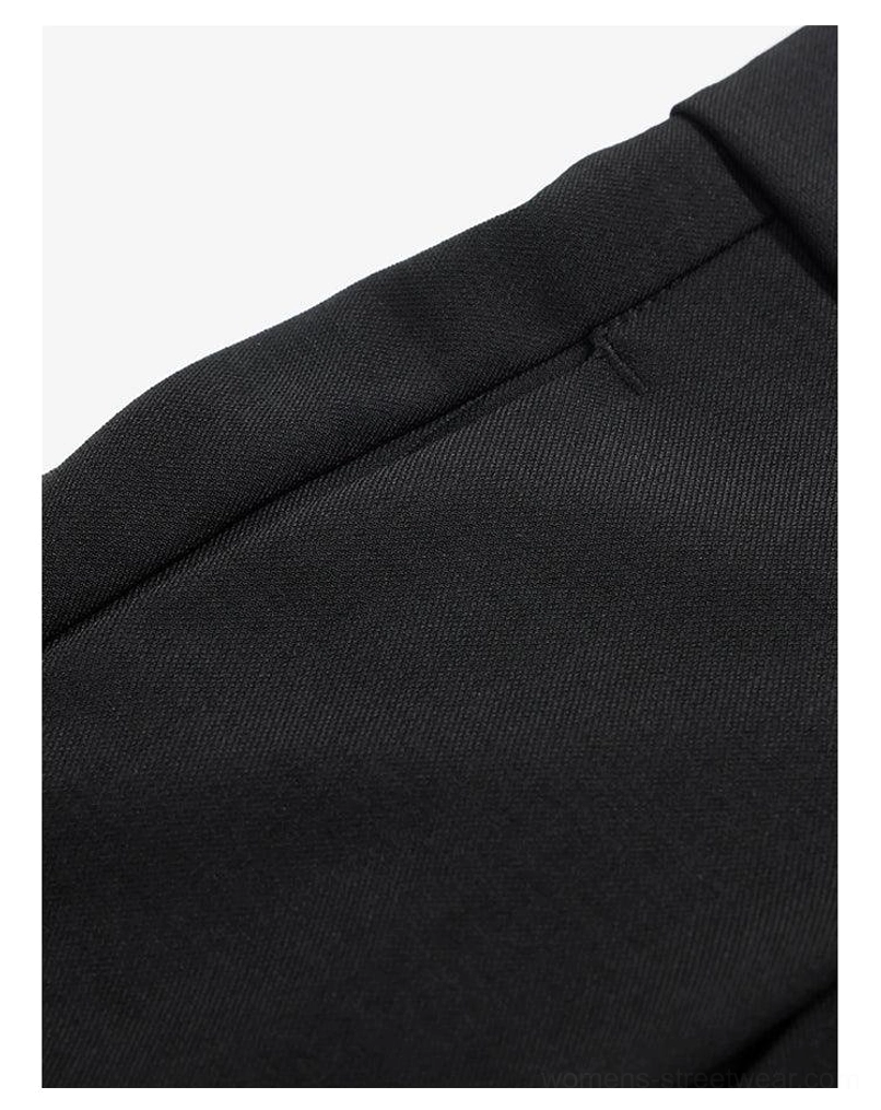 High-waist wide-leg palazzo streetwear pants high-rise waist fashion detail