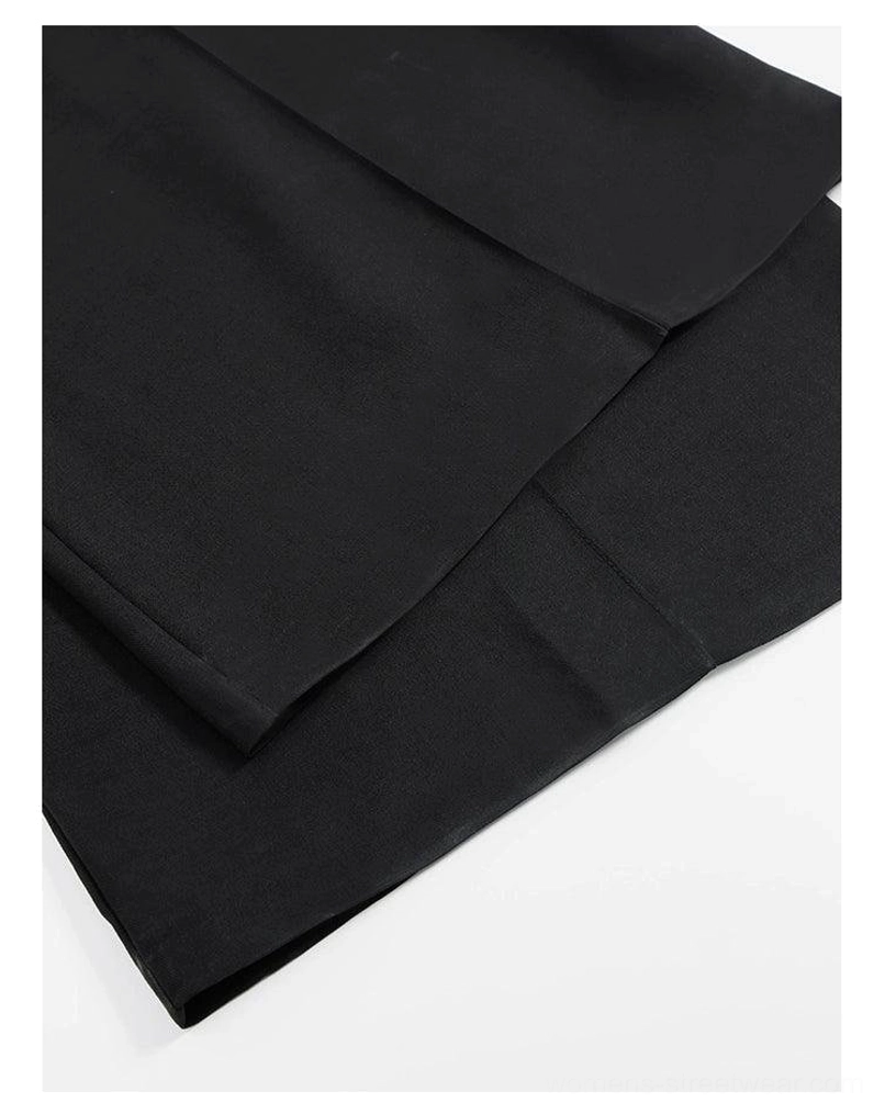 High-waist wide-leg palazzo streetwear pants loose silhouette product view