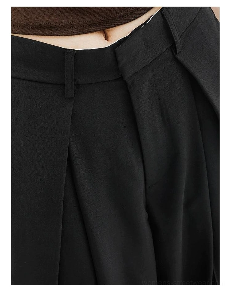 High-waist wide-leg palazzo streetwear pants relaxed fit product image