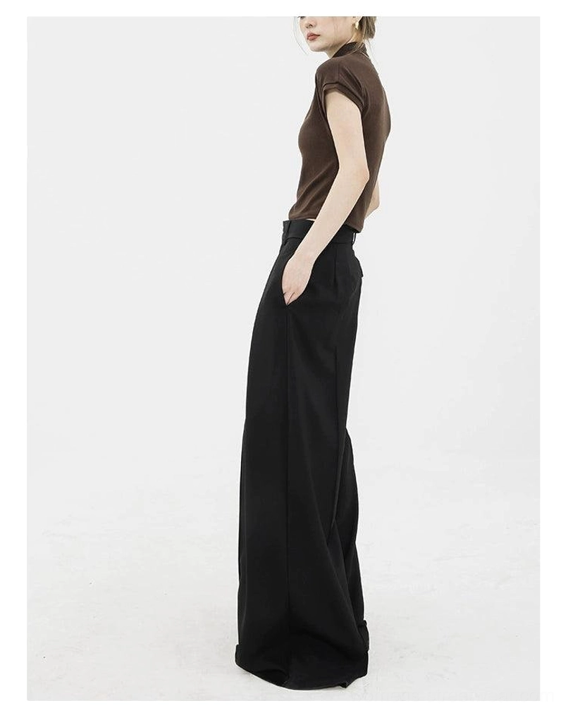 High-waist wide-leg palazzo streetwear pants tailored silhouette detail