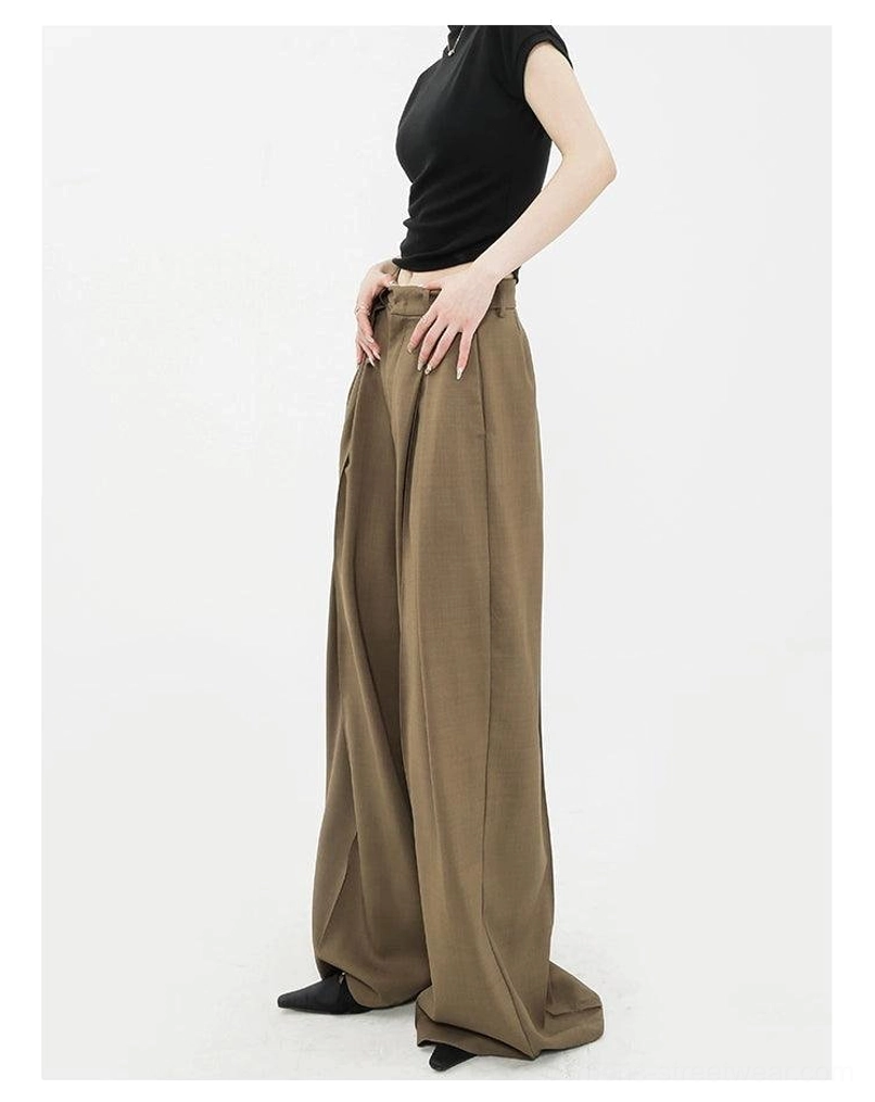High-waist wide-leg palazzo streetwear pants tailored wide-leg design image