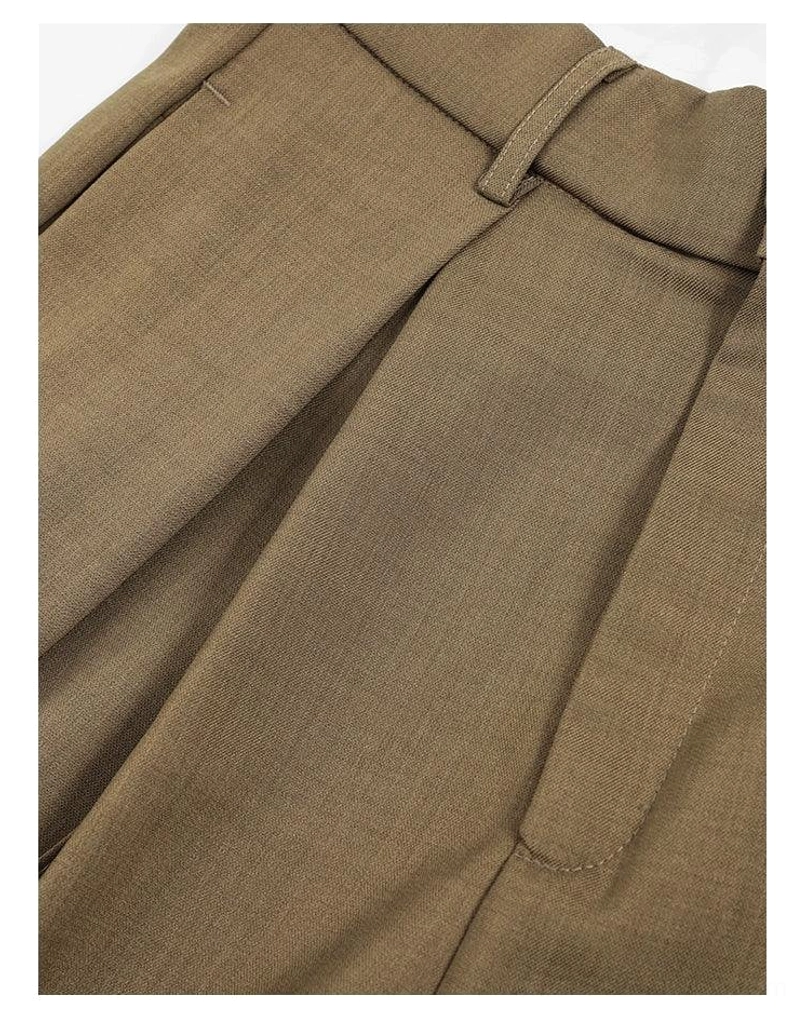 High-waist wide-leg palazzo streetwear pants versatile wide-leg styling detail