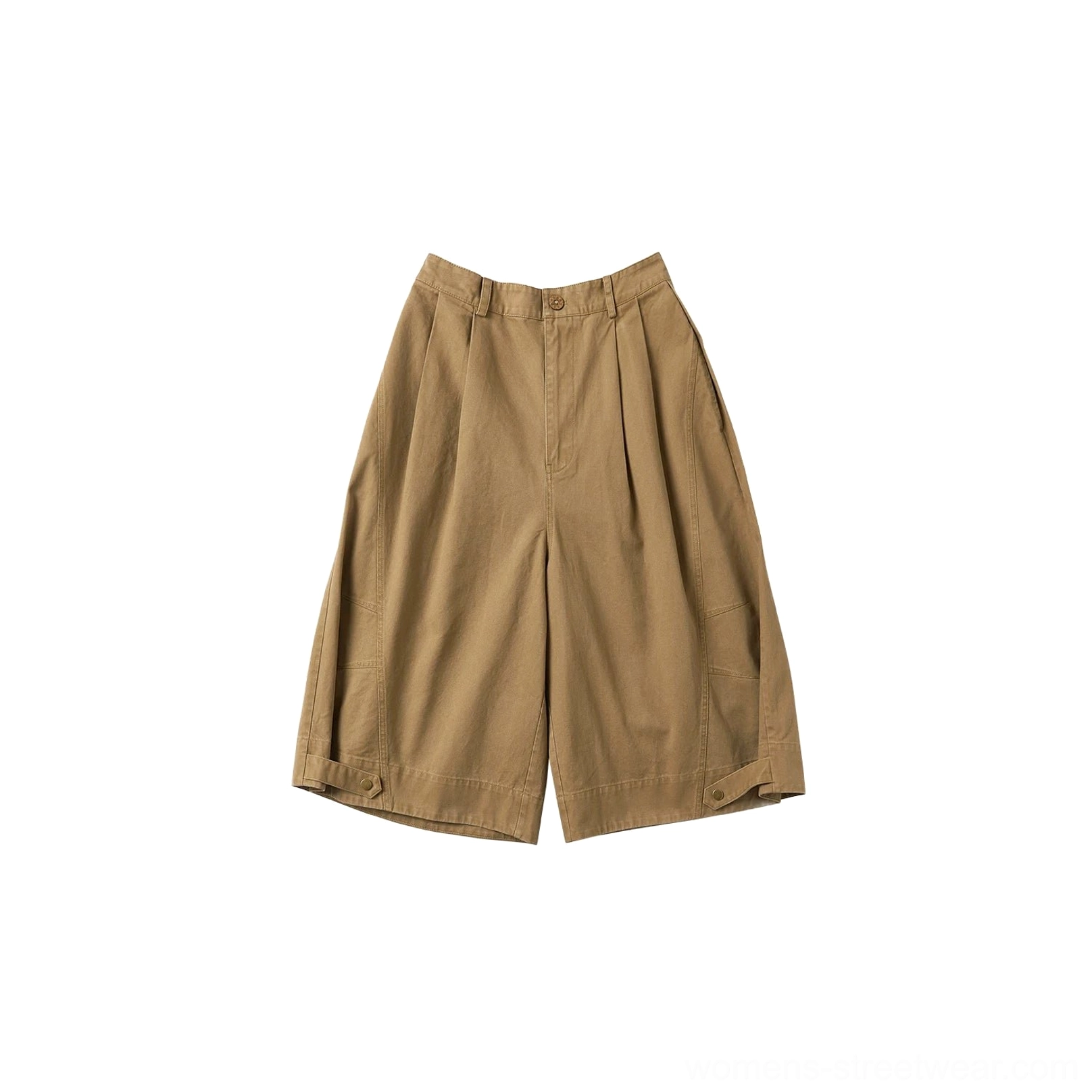 Cookie Brown high-waisted wide sailor culottes in washed cotton twill color option