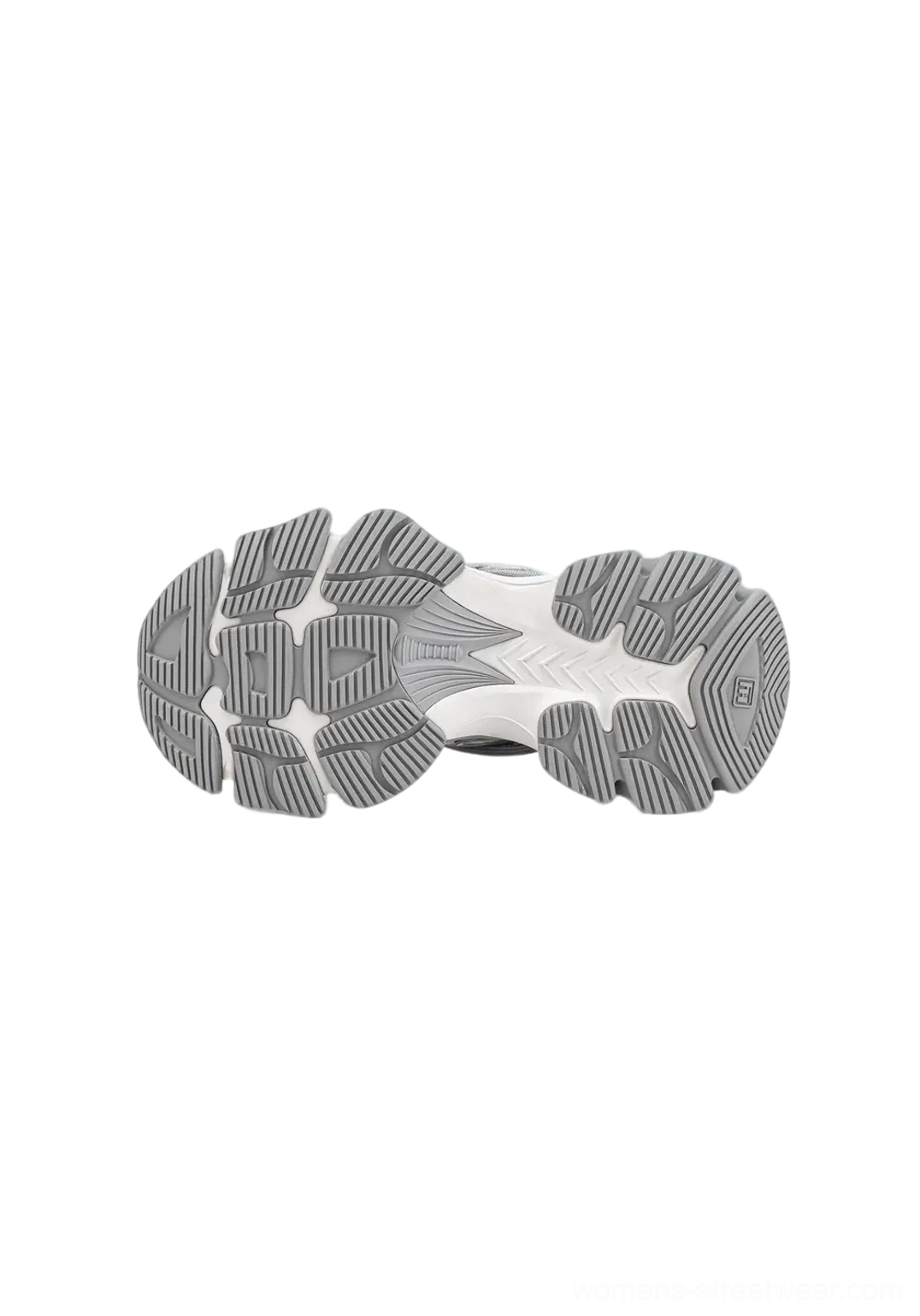 Layered chunky dad sneakers with sculpted sole and technical streetwear silhouette