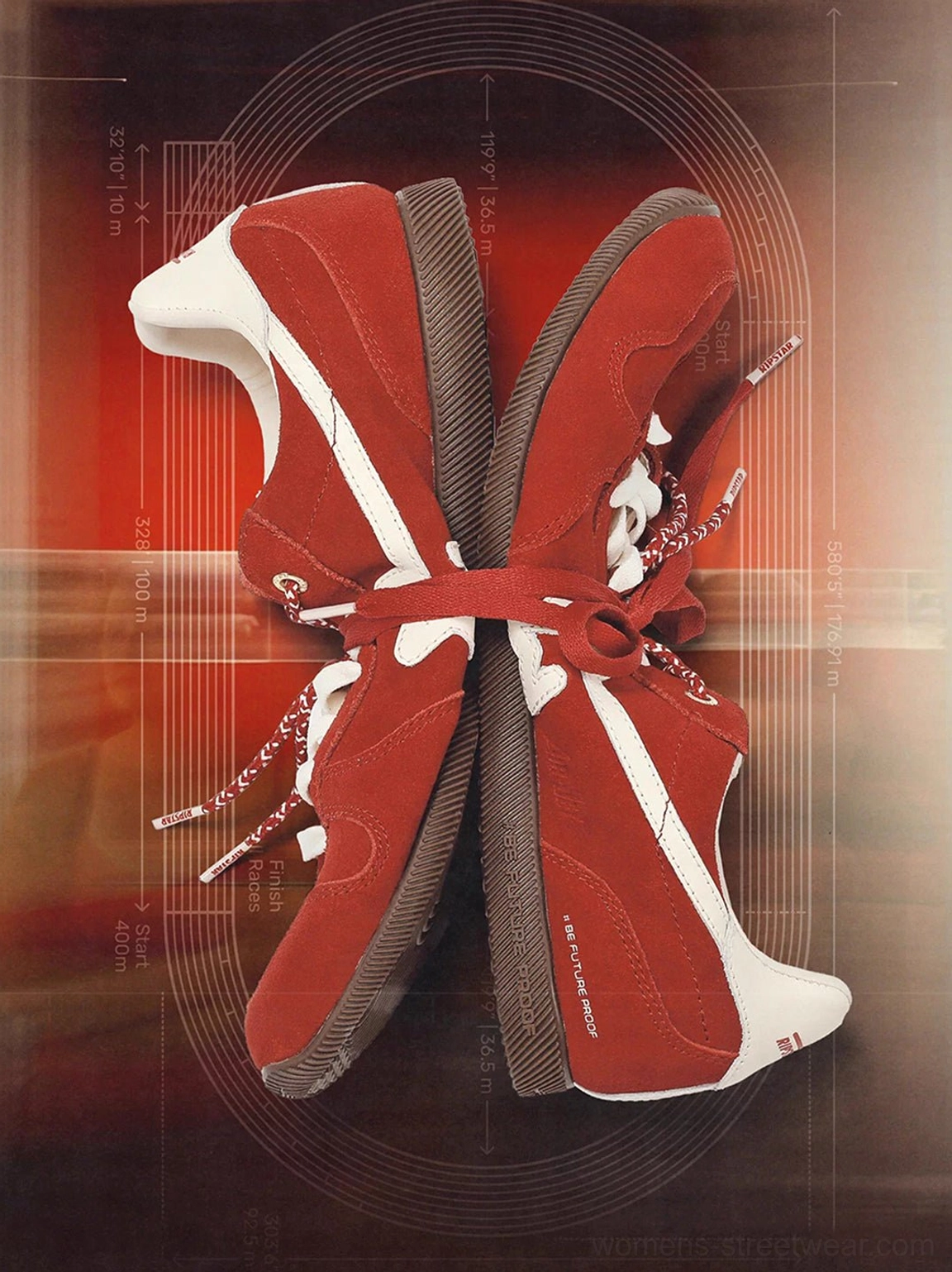 Low-profile retro suede panel sneakers in a streetwear colorway featuring layered textures, contrast panels, and slim rubber soles