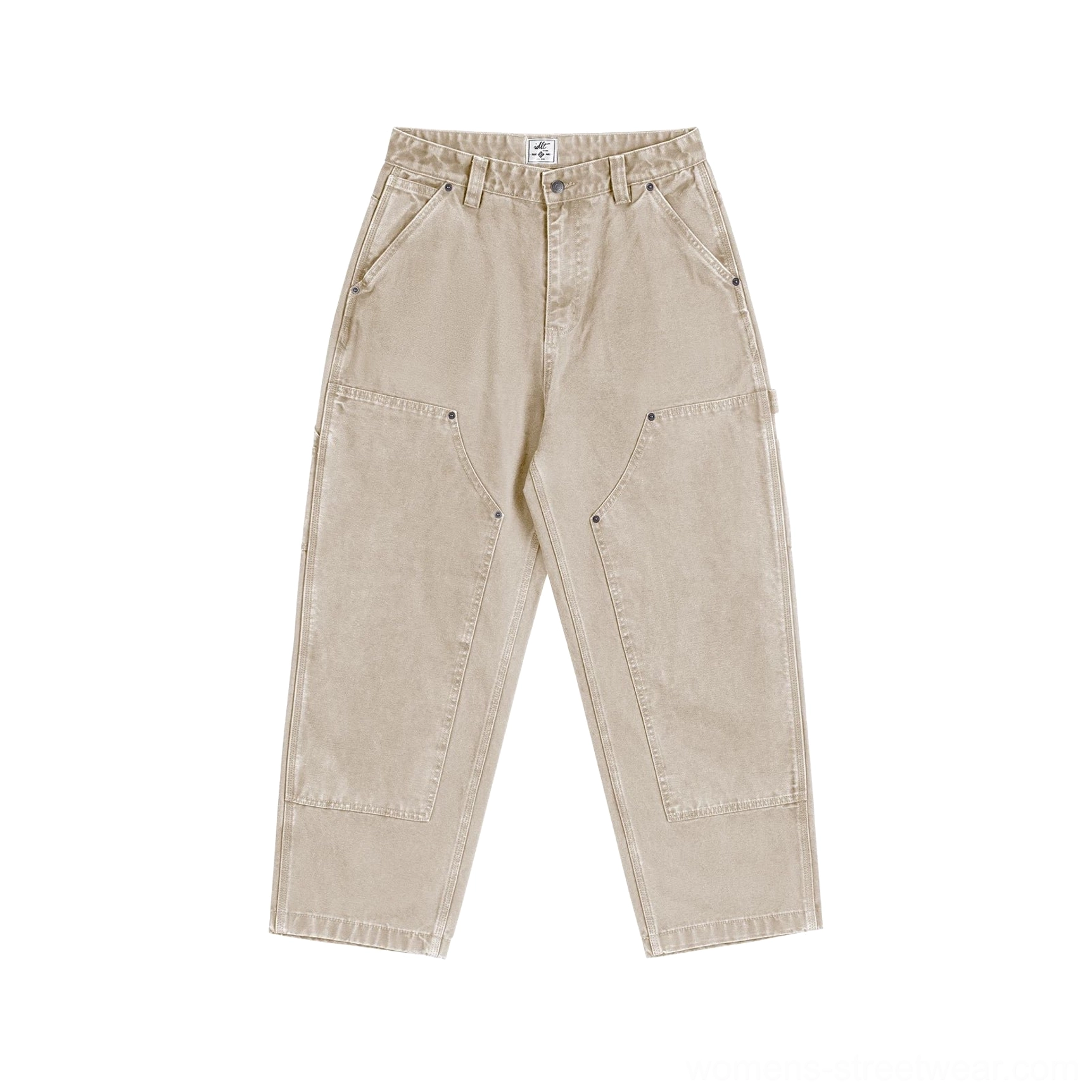 Modern women's carpenter denim pants styled as versatile streetwear utility trousers for everyday outfits