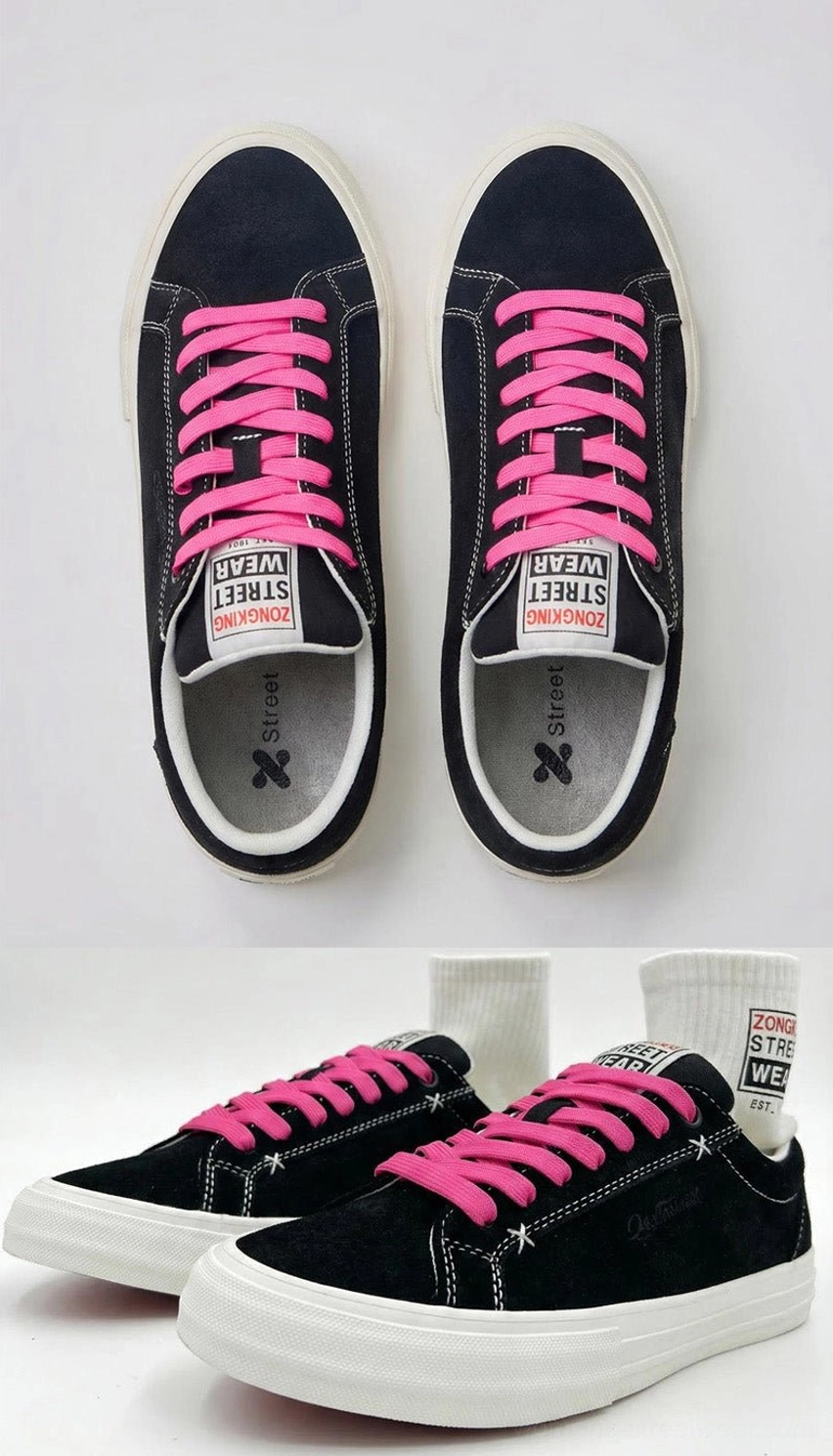 Statement neon lace suede platform canvas sneakers for Acubi-inspired outfits, Seoul street style, and everyday urban wear