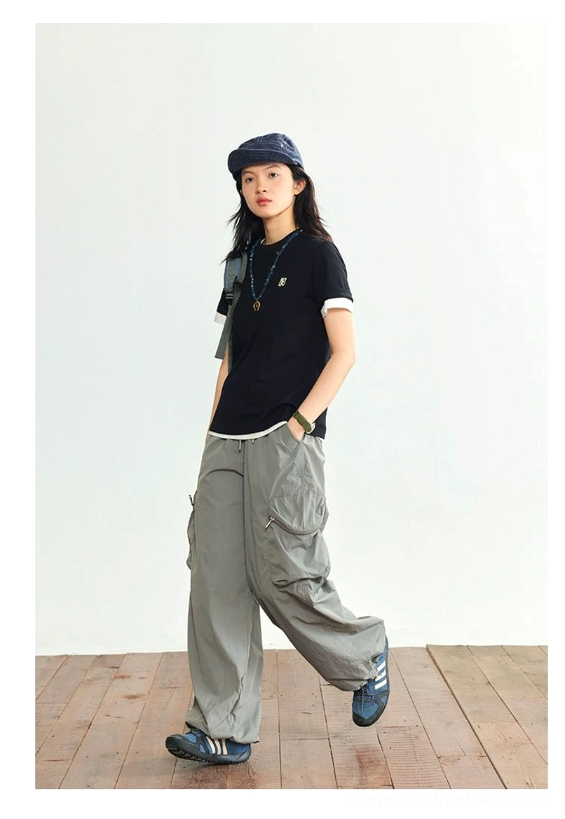 Off-white minimalist embroidered logo crew neck t-shirt waistline elongating styling technique