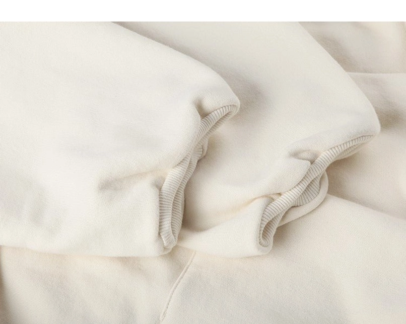 Fleece-lined cropped oversized hoodie gallery image for Korean street style, layering, and autumn winter outfits