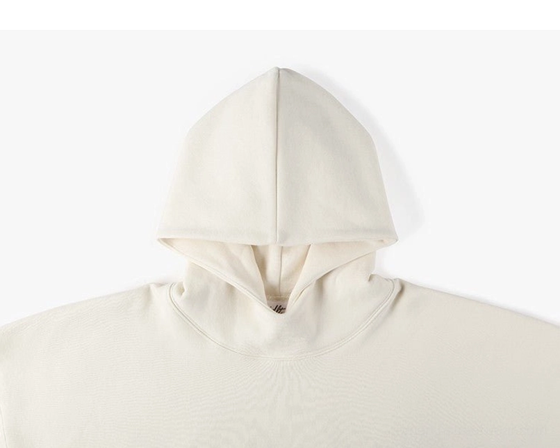 Oversized cropped fleece-lined hoodie gallery image showing relaxed streetwear styling and soft cold-weather texture