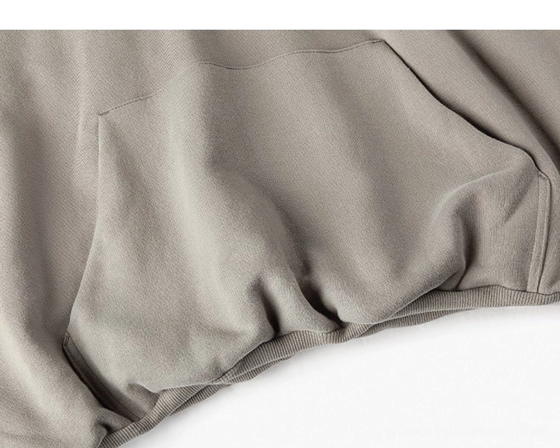Heavyweight oversized cropped fleece-lined hoodie gallery image for contemporary winter streetwear and casual wardrobes