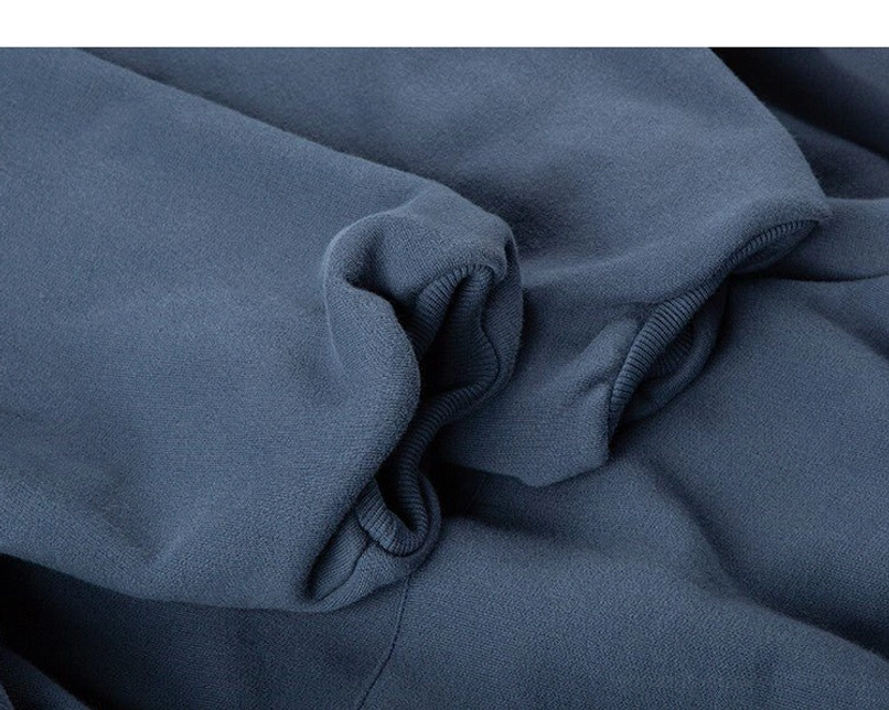 Relaxed fleece-lined cropped hoodie gallery image with oversized silhouette for modern Y2K and Korean fashion outfits