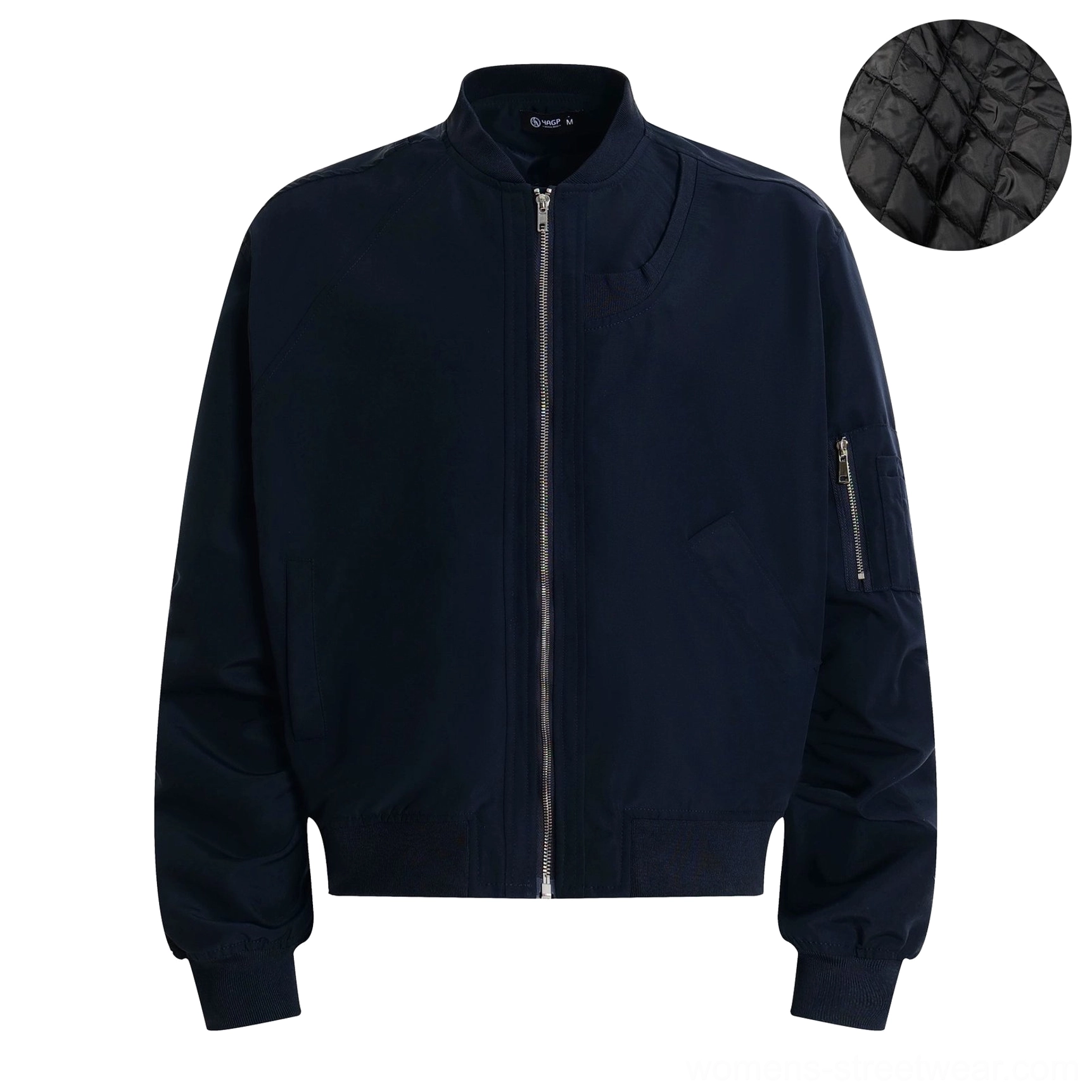 Oversized modular flight bomber jacket versatile layered urban streetwear styling view