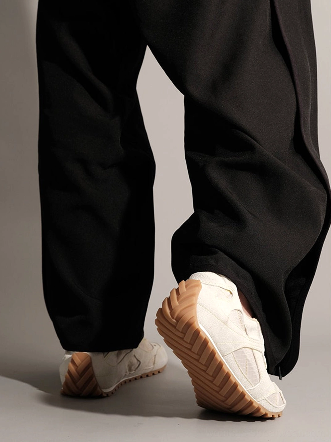 Paneled nubuck low-profile trainers in a modern unisex streetwear silhouette